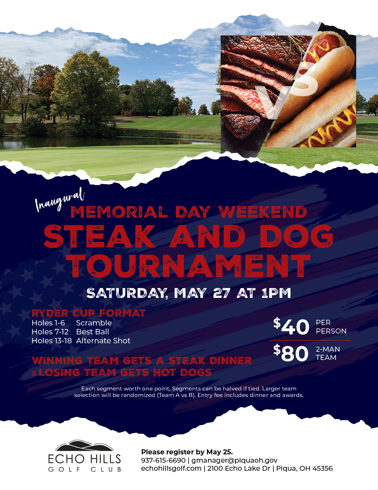 Memorial Day Wknd Steak & Dog